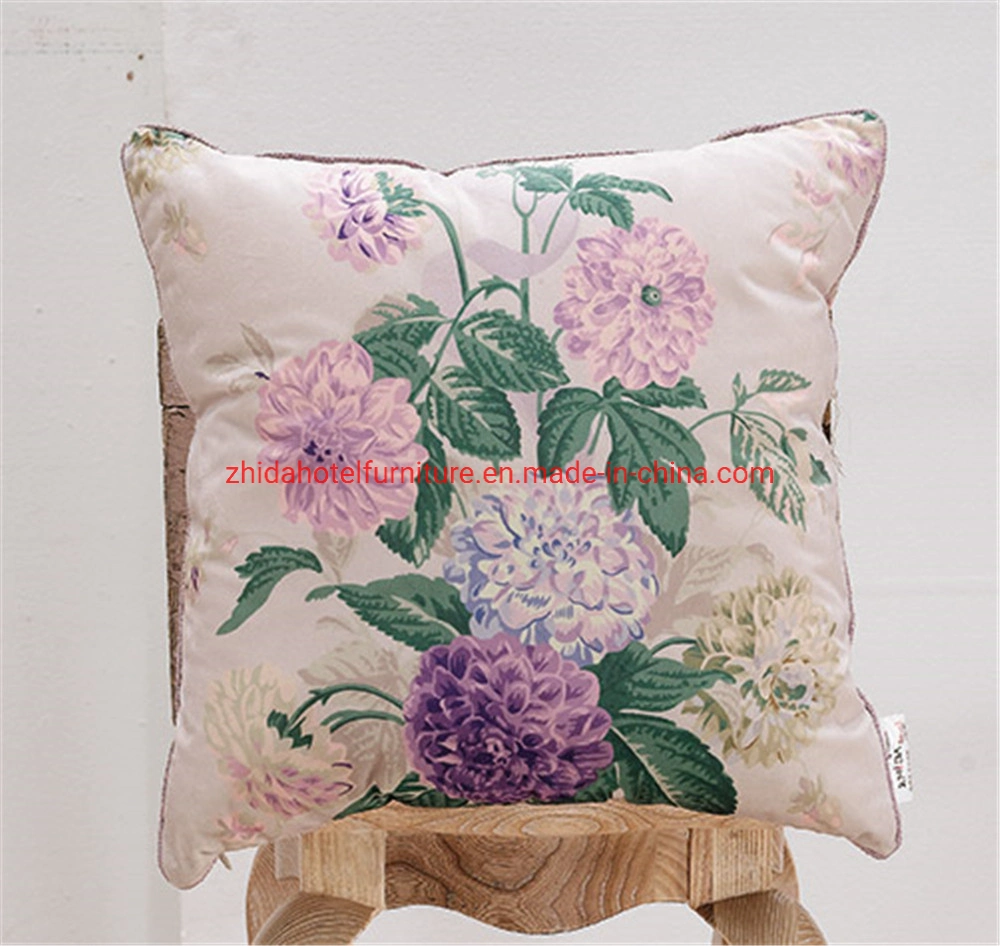 Wholesale Custom Hotel Lobby Stuffed Plush Pillow Soft Back Cushion